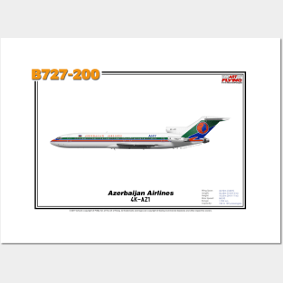 Boeing B727-200 - Azerbaijan Airlines (Art Print) Posters and Art